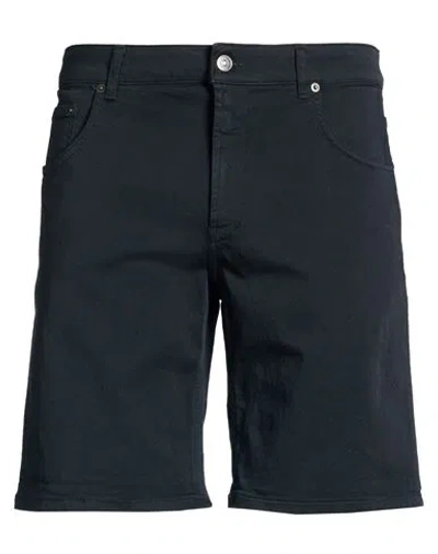 Dondup Man Shorts & Bermuda Shorts Midnight Blue Size 35 Cotton, Elastomultiester, Elastane