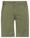 Dondup Man Shorts & Bermuda Shorts Military Green Size 29 Cotton, Elastomultiester, Elastane