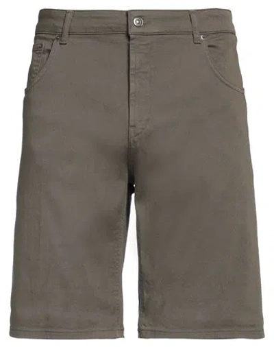 Dondup Man Shorts & Bermuda Shorts Military Green Size 36 Cotton, Elastomultiester, Elastane