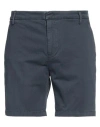 Dondup Man Shorts & Bermuda Shorts Navy Size 31 Cotton, Elastane In Navy