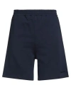Dondup Man Shorts & Bermuda Shorts Navy Size L Cotton In Blue