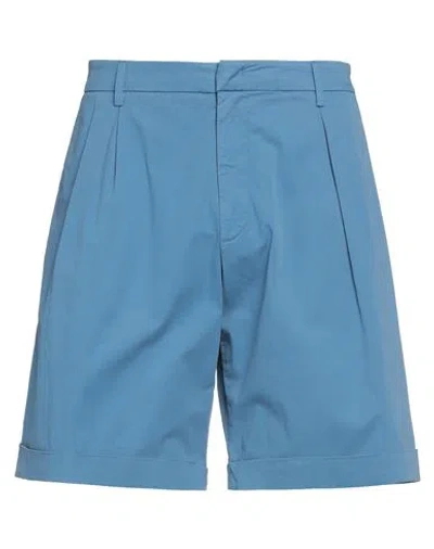 Dondup Man Shorts & Bermuda Shorts Pastel Blue Size 34 Cotton, Elastane
