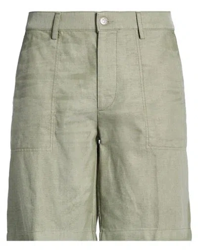 Dondup Man Shorts & Bermuda Shorts Sage Green Size 35 Cotton, Polyester