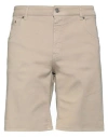 Dondup Man Shorts & Bermuda Shorts Sand Size 36 Cotton, Elastomultiester, Elastane In Beige