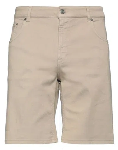 Dondup Man Shorts & Bermuda Shorts Sand Size 36 Cotton, Elastomultiester, Elastane In Beige