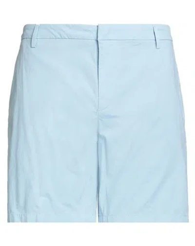 Dondup Man Shorts & Bermuda Shorts Sky Blue Size 35 Cotton, Elastane