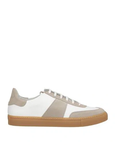Dondup Man Sneakers Grey Size 7 Leather In Gray