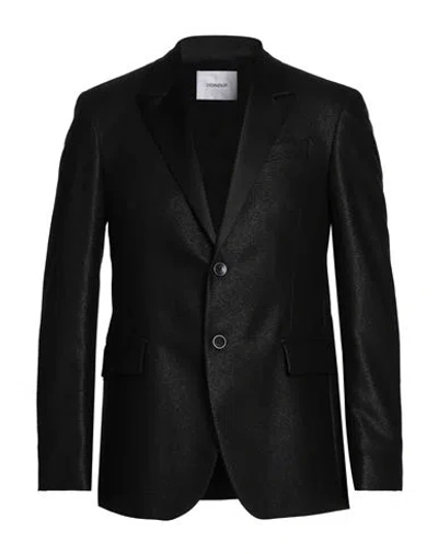 Dondup Man Suit Jacket Black Size 38 Wool, Polyamide, Polyester