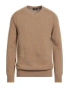 Dondup Man Sweater Camel Size 40 Wool, Elastane