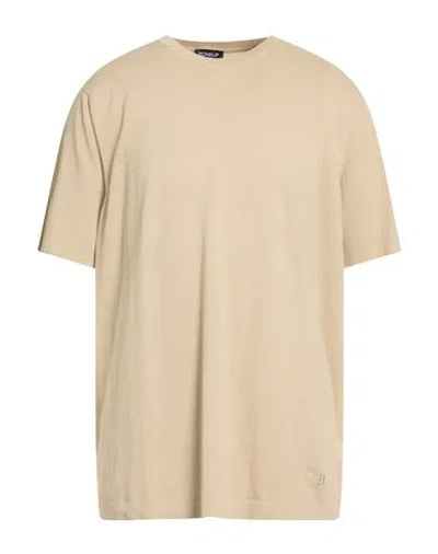 Dondup Man Sweater Beige Size 44 Cotton In Neutral