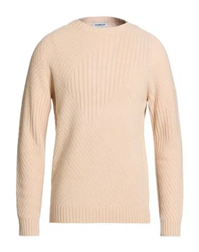 Dondup Man Sweater Beige Size 44 Wool, Cashmere In Gold