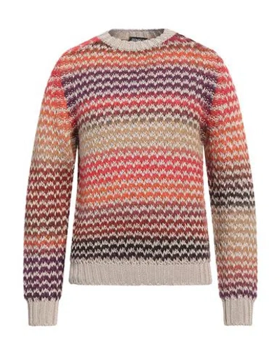 Dondup Man Sweater Beige Size 46 Cotton, Wool, Acrylic, Polyamide, Alpaca Wool
