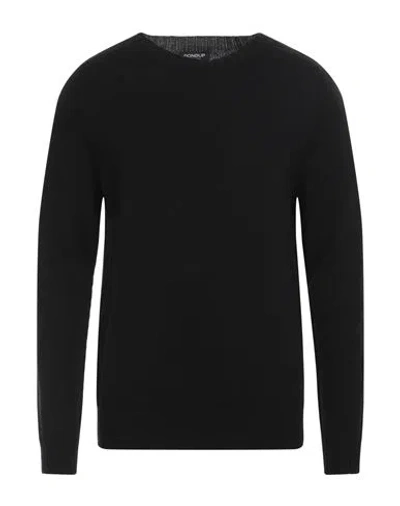Dondup Man Sweater Black Size 40 Wool