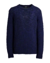 Dondup Man Sweater Blue Size 40 Wool, Polyamide