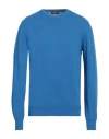Dondup Man Sweater Blue Size 42 Cotton