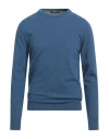Dondup Man Sweater Blue Size 42 Merino Wool