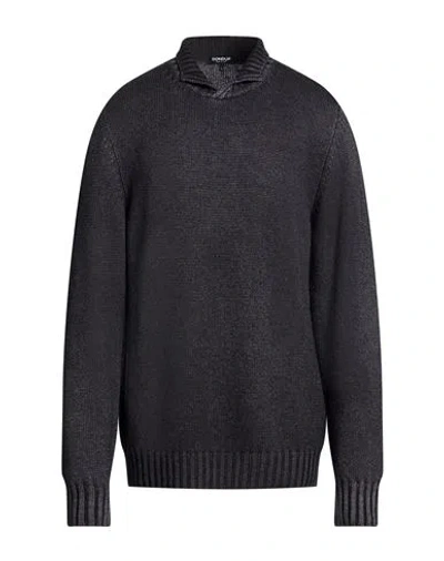 Dondup Man Sweater Charcoal Size 44 Wool In Gray