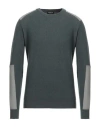 Dondup Man Sweater Dark Green Size 40 Wool, Elastane