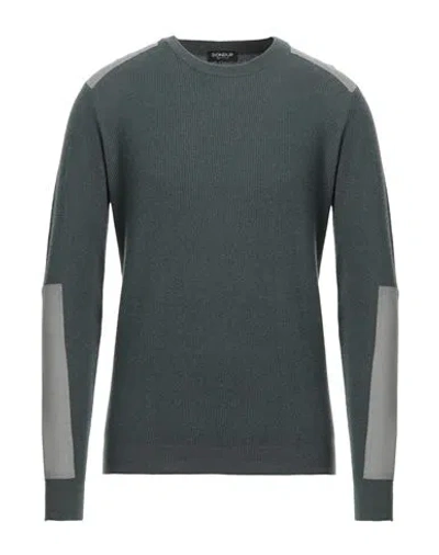 Dondup Man Sweater Dark Green Size 40 Wool, Elastane