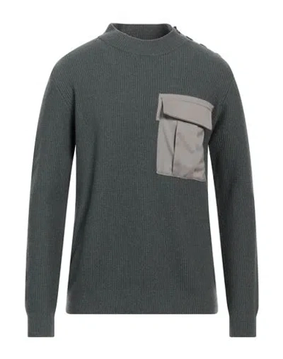 Dondup Man Sweater Dark Green Size 46 Wool, Elastane