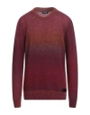 Dondup Man Sweater Garnet Size 44 Alpaca Wool, Wool, Polyamide