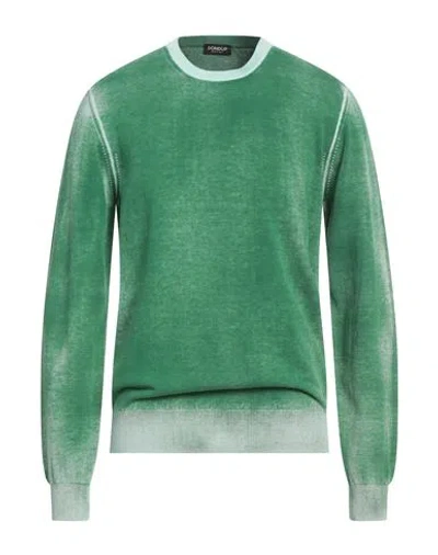 Dondup Man Sweater Green Size 40 Cotton