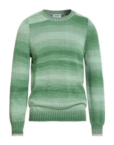 Dondup Man Sweater Green Size 44 Cotton