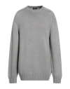 Dondup Man Sweater Grey Size 44 Wool In Gray