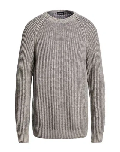Dondup Man Sweater Grey Size 44 Wool In Gray