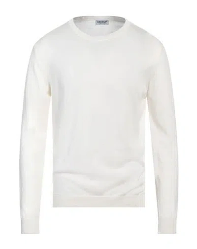 Dondup Man Sweater Ivory Size 38 Silk, Cotton In White