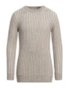 Dondup Man Sweater Light Brown Size 42 Wool, Acrylic, Alpaca Wool In Beige