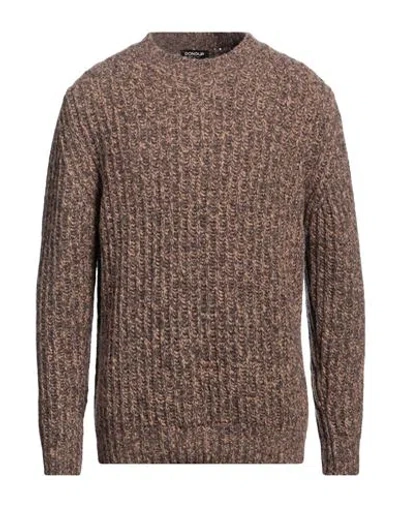 Dondup Man Sweater Light Brown Size 42 Wool, Cashmere, Polyamide In Beige