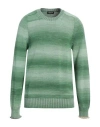 Dondup Man Sweater Light Green Size 46 Cotton, Recycled Cotton