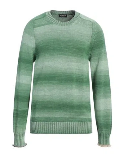Dondup Man Sweater Light Green Size 46 Cotton, Recycled Cotton