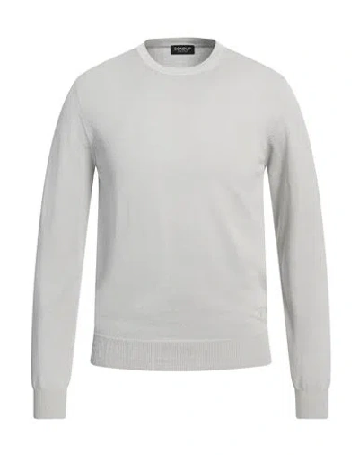 Dondup Man Sweater Light Grey Size 36 Cotton In Grey