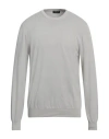 Dondup Man Sweater Light Grey Size 42 Cotton