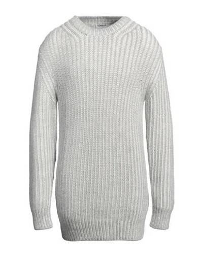 Dondup Man Sweater Light Grey Size 42 Wool, Acrylic, Alpaca Wool In Gray