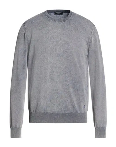 Dondup Man Sweater Light Grey Size 44 Cotton In Gray