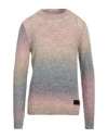 Dondup Man Sweater Light Pink Size 44 Alpaca Wool, Wool, Polyamide In Pink