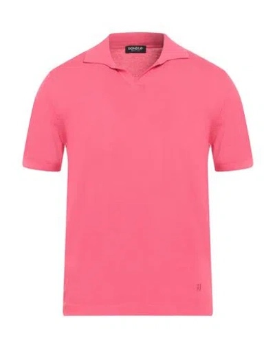 Dondup Man Sweater Magenta Size 36 Cotton In Pink