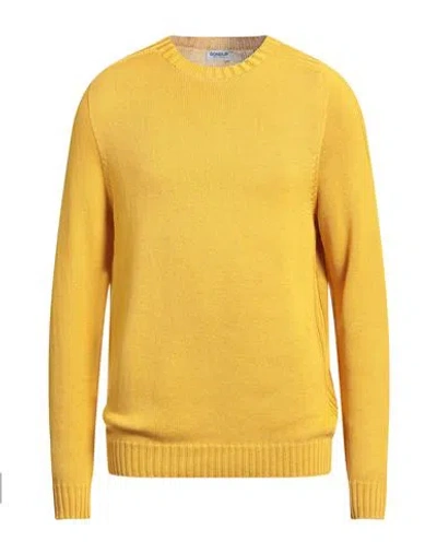 Dondup Man Sweater Marigold Size 44 Cotton In Yellow
