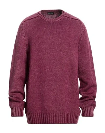 Dondup Man Sweater Mauve Size 44 Wool In Purple