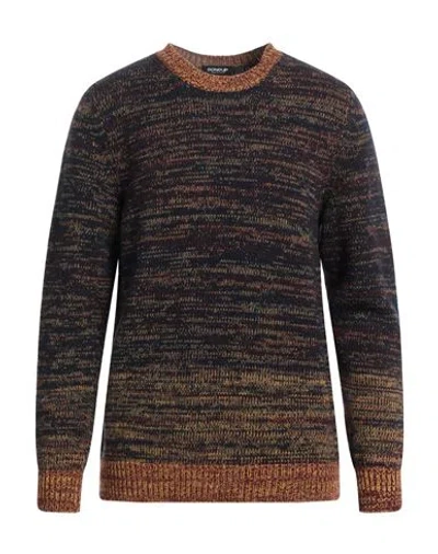 Dondup Man Sweater Midnight Blue Size 42 Wool