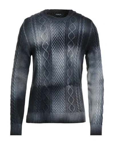 Dondup Man Sweater Midnight Blue Size 38 Wool, Polyamide