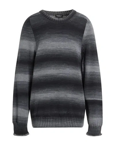 Dondup Man Sweater Midnight Blue Size 40 Cotton, Recycled Cotton