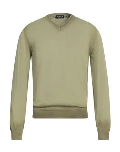 Dondup Man Sweater Military Green Size 36 Cotton