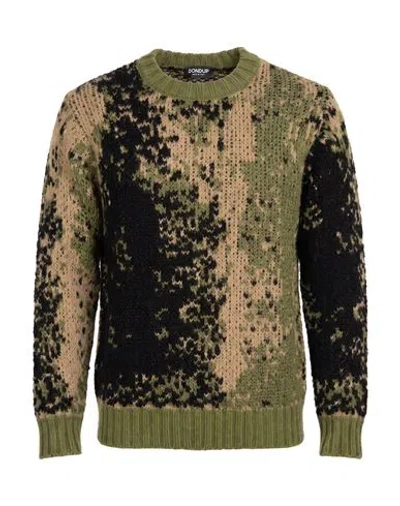 Dondup Man Sweater Military Green Size 38 Polyamide, Wool, Acrylic, Mohair Wool