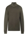 Dondup Man Sweater Military Green Size 40 Wool