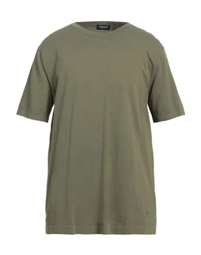 Dondup Man Sweater Military Green Size 44 Cotton