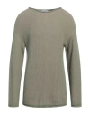 Dondup Man Sweater Military Green Size 44 Cotton In Green